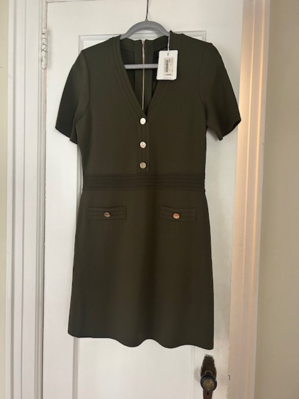 Ted Baker Dress - Olive Green - Size 4 EU (10 US)